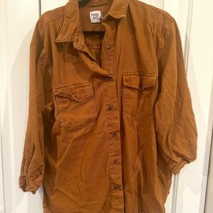 Princess Polly Brown Button Down